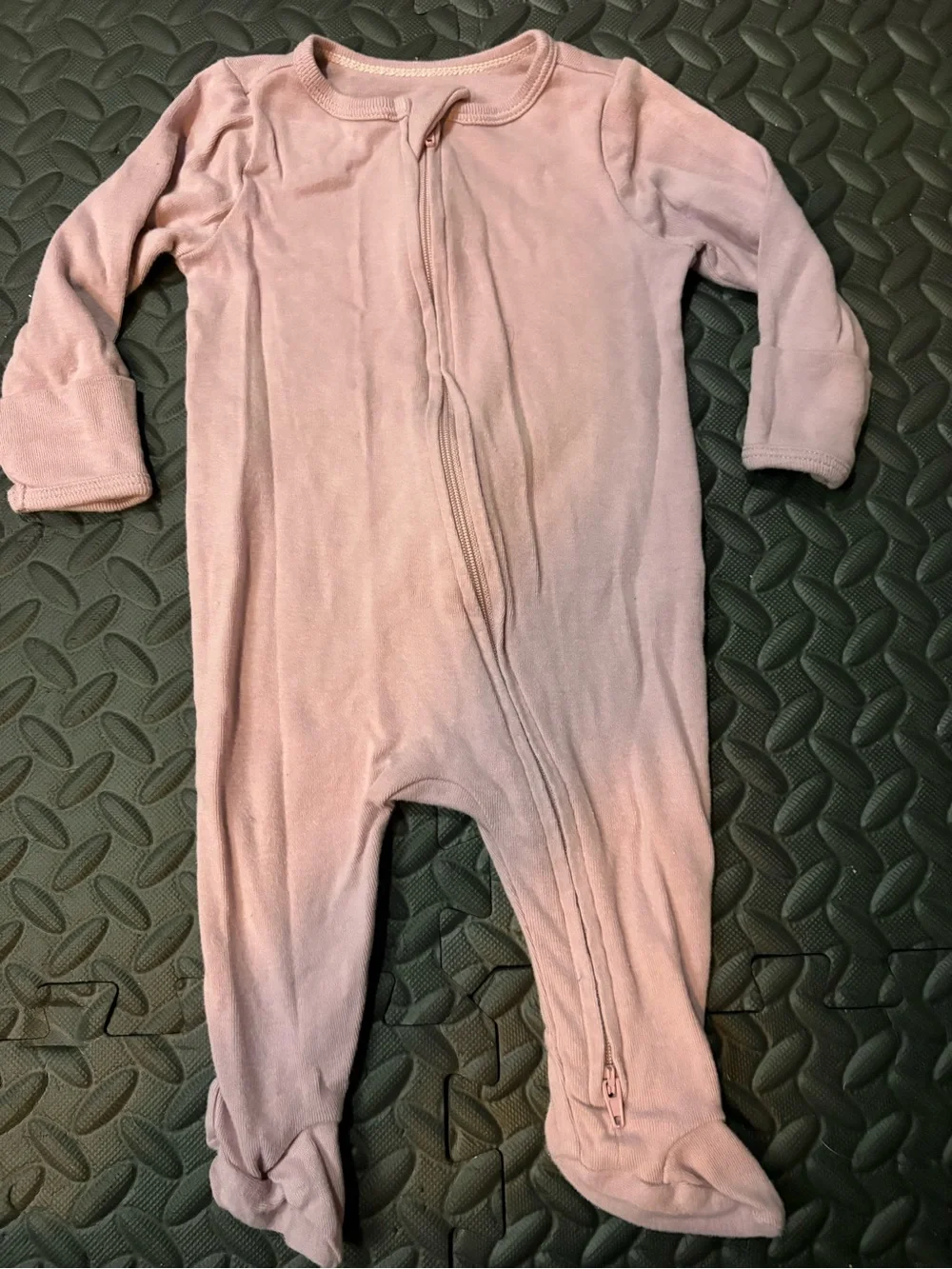 Baby Girls' Mauve Zipper Footed One-Piece Sleeper